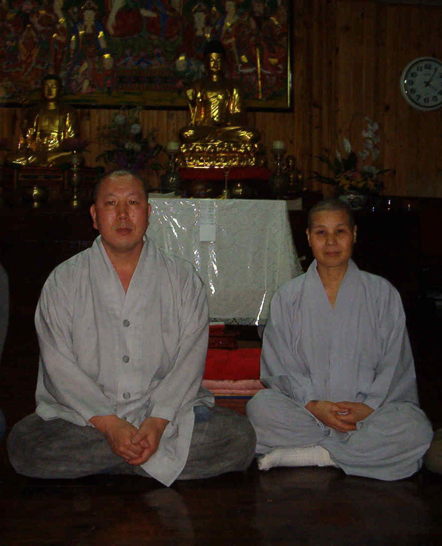 So_Mok_Sunim_con_Chong_Oh_Sunim del Centro Zen Budista Argentino