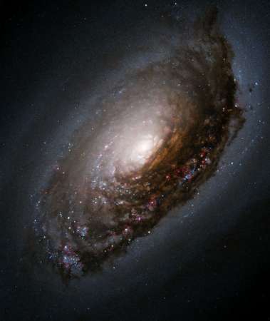 'Black Eye' or 'Evil Eye' galaxy - Foto por el Telescopio Espacial Hubble